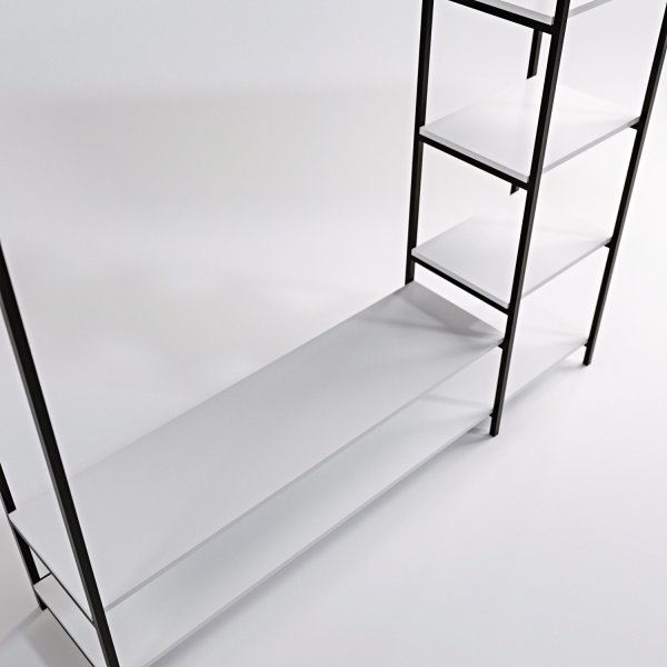 Pamir-vaatekaappi - valkoinen