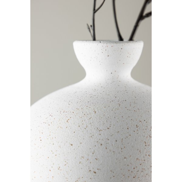 Rellis-maljakko 20 x 24 cm - Musta/Valkoinen