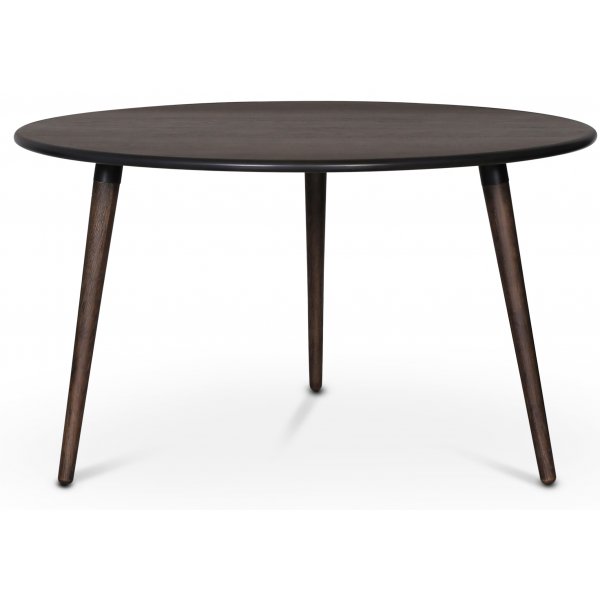 Omni-ruokailuryhmä, pyöreä ruokapöytä Ø130 cm sis. 4 kpl Tony mustaa taivutettua tuolia - Savunvärinen tammi Omni-ruokailuryhmä, pyöreä ruokapöytä Ø130 cm sis. 4 kpl Tony mustaa taivutettua tuolia - Savunvärinen tammi
