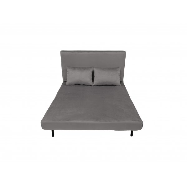 Vuodesohva Helsingborg - Vaaleanharmaa sametti | 193 cm