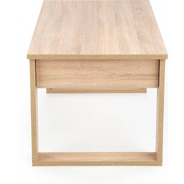 Sohvapöytä laatikoilla 110 x 60 cm vaalea tammi + Huonekalujen tekstiilien hoito Sohvapöytä laatikoilla 110 x 60 cm vaalea tammi + Huonekalujen tekstiilien hoito