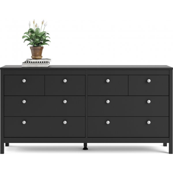 Madrid lipasto 160 cm leve - Musta