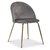 Art ruokailuryhm: Pyre pyt marmori/messinki + 4 Art tuolia harmaa sametti/messinki