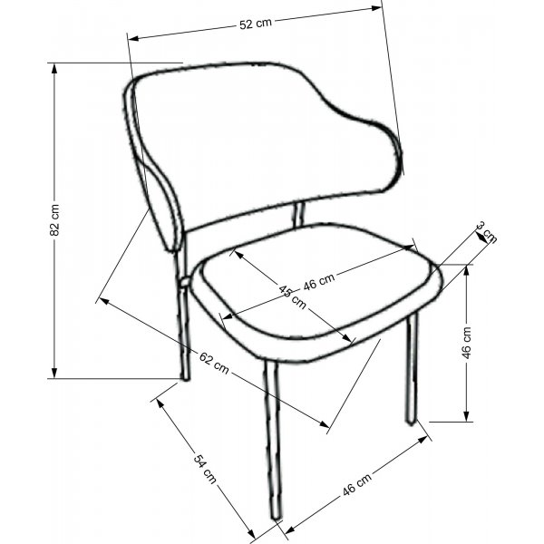 Cadeira ruokapydn tuoli 497 - Kermanvrinen