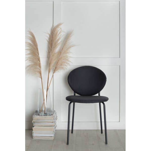 Ekefors ruokatuoli - Musta kangas