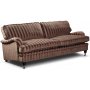 Kolmen istuttava Howard Sir William -sohva (Untuva) - Mobus Chocolate Stripe