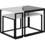 Oladin sohvapyt 64 x 45 cm - Valkoinen/antrasiitti