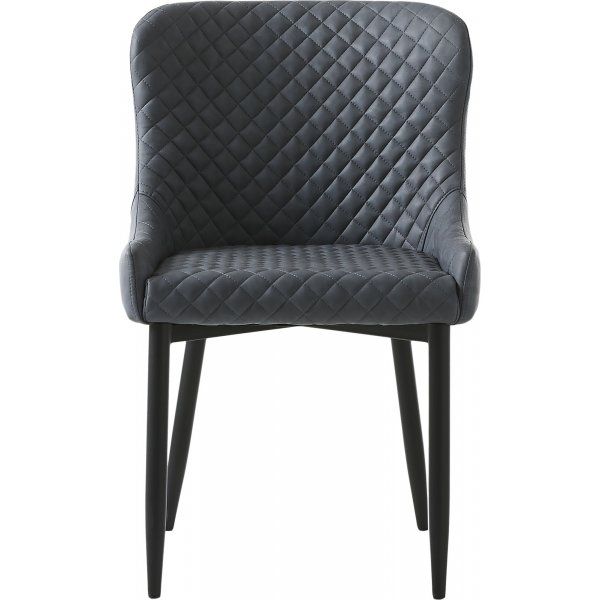 Bernt-tuoli harmaata PU:ta timanttikuviolla Bernt-tuoli harmaata PU:ta timanttikuviolla