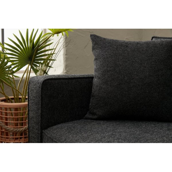 Berlin 3-istuttava sohva - antrasiitti/musta Berlin 3-istuttava sohva - antrasiitti/musta