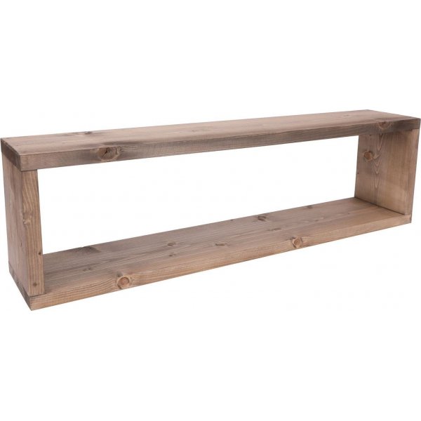 Abstrakti seinähylly 7 - pähkinä Abstrakti seinähylly 7 - pähkinä