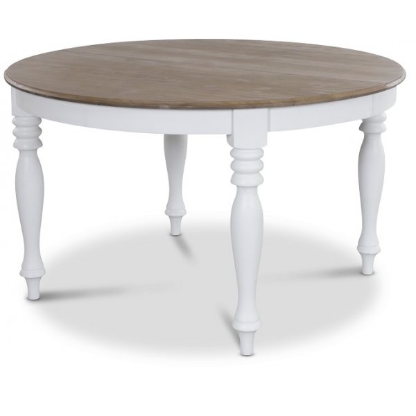 Victoria pyre ruokapyt jatkopohjalla - Valkoinen / Ruskea + Huonekalujen jalat