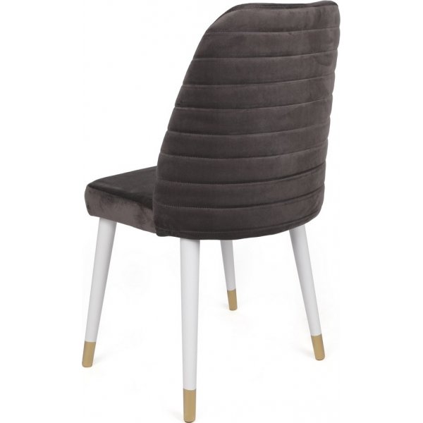 Hugo ruokapöydän tuolisarja - Antrasiitti/valkoinen/kulta Hugo ruokapöydän tuolisarja - Antrasiitti/valkoinen/kulta