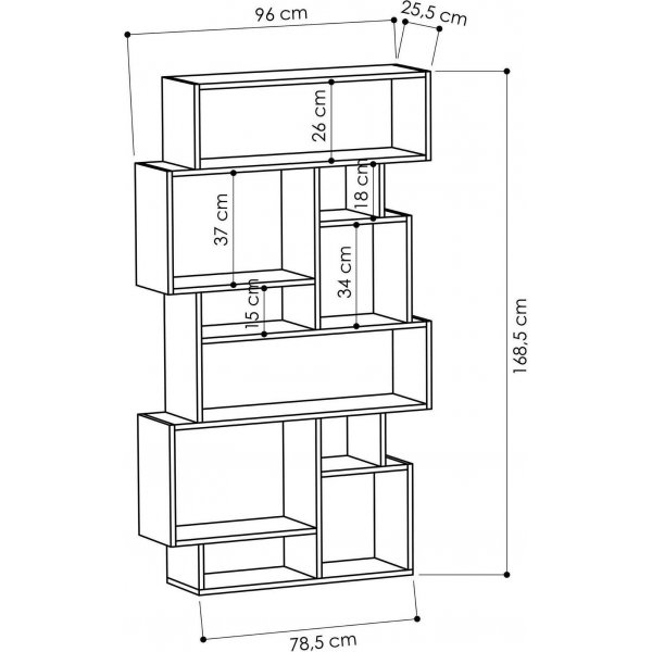 Karmato kirjahylly - antrasiitti
