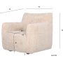 Prrinen beige nojatuoli