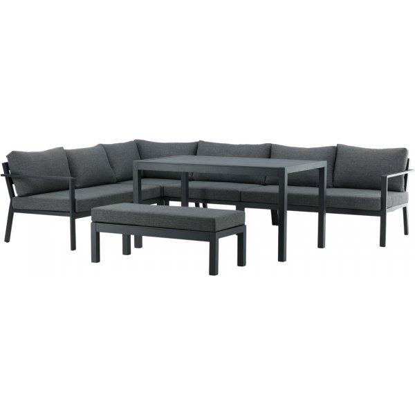 Ramos kulmasohvaryhmä - musta/harmaa Ramos kulmasohvaryhmä - musta/harmaa