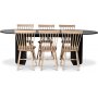 PiPi ruokailuryhmä 230 cm sis. 6 Tärnö kalkittua keppituolia - Mustaksi petsattua puuta + 6.00 x Tuolin tyyny PiPi ruokailuryhmä 230 cm sis. 6 Tärnö kalkittua keppituolia - Mustaksi petsattua puuta + 6.00 x Tuolin tyyny