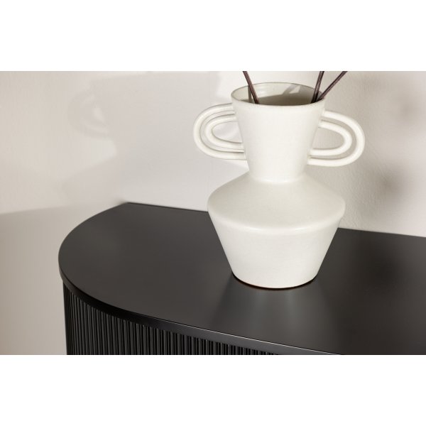 Seinlle ripustettava Loca-sivupyt 120 x 45 cm - Musta