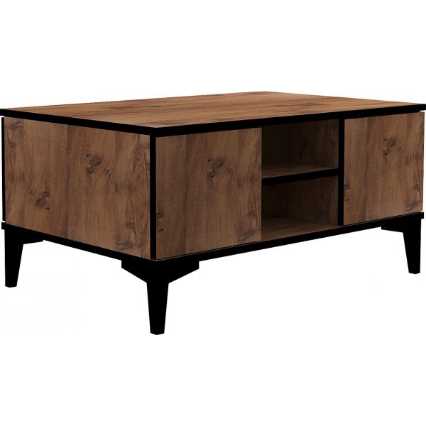 Cide sohvapöytä 90 x 60 cm - Mänty/musta Cide sohvapöytä 90 x 60 cm - Mänty/musta