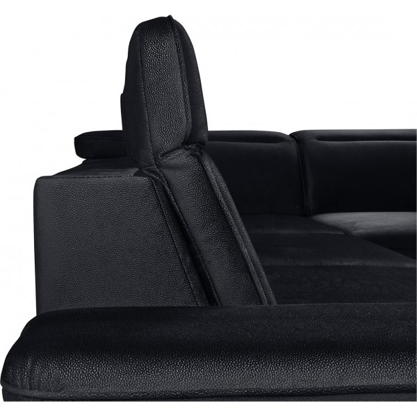 Darby kulmasohva oikea - musta