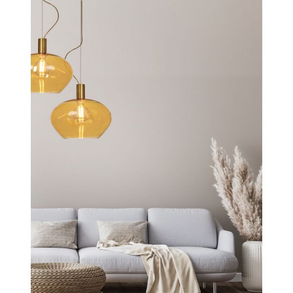 Bell kattovalaisin - Matta messinki/keltainen Bell kattovalaisin - Matta messinki/keltainen