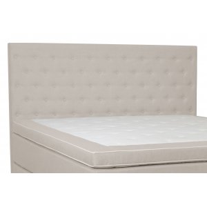 Sängynpääty napeilla 160 cm leveä beige Sängynpääty napeilla 160 cm leveä beige