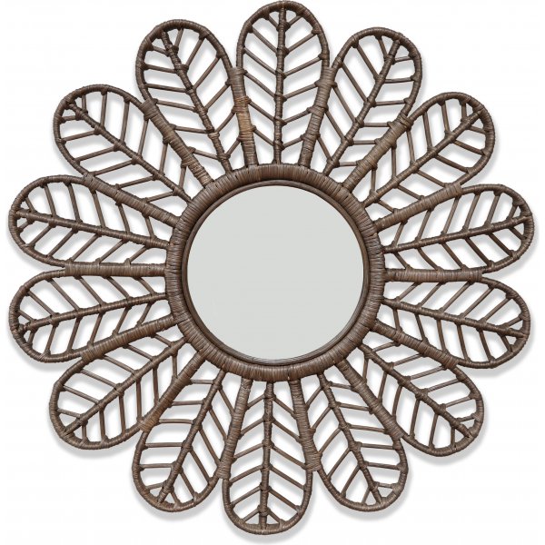 Riikinruskea pyre peili 90 cm