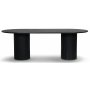 Nova soikea ruokapöytä mustaksi petsattua saarnia 215x100 cm Nova soikea ruokapöytä mustaksi petsattua saarnia 215x100 cm