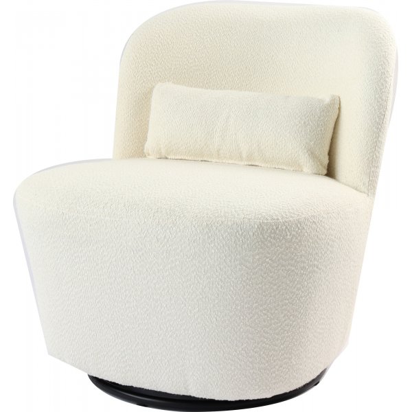 Nojatuoli boucle-kankaasta