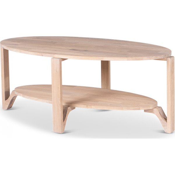 Skanr sohvapyt 120x60 cm - Valkoinen ljytty tammi