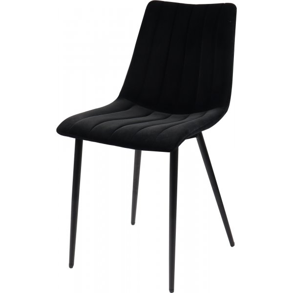 Kayla-tuoli - Musta sametti