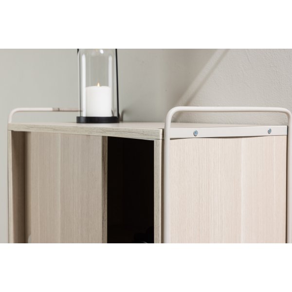 Paris-seinkaappi 68 x 60 cm - Beige/Whitewash