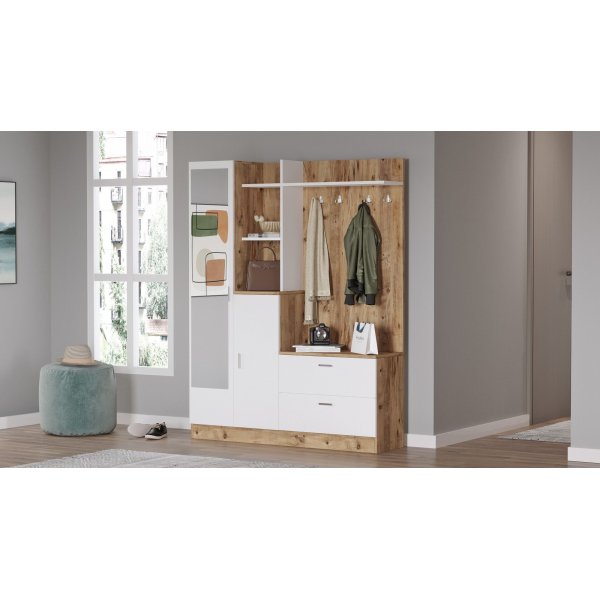 Wisdom-aulakalusteet - mänty/valkoinen Wisdom-aulakalusteet - mänty/valkoinen