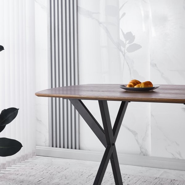 Inez ruokapöytä 150x90 cm - Pähkinäpuu Inez ruokapöytä 150x90 cm - Pähkinäpuu