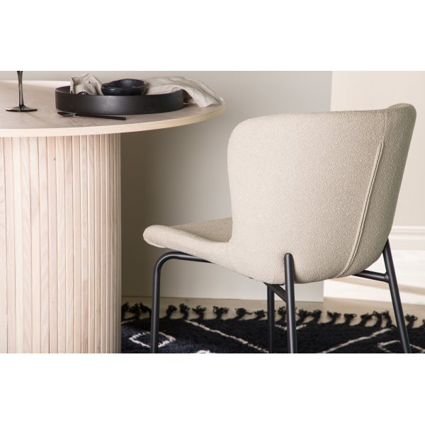 Modesto ruokapöydän tuoli - beige boucle Modesto ruokapöydän tuoli - beige boucle