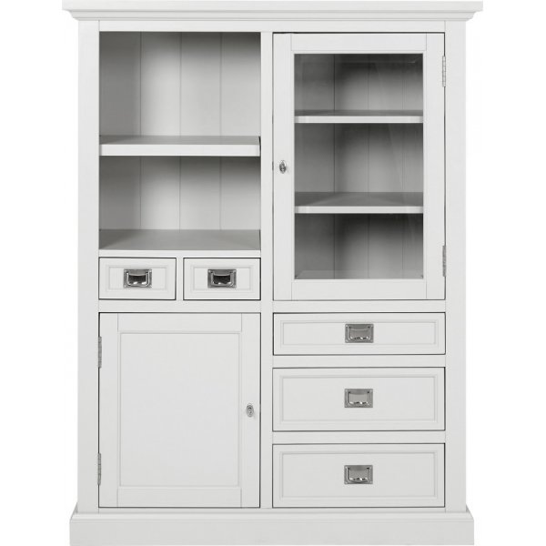 Marstrand-vitriinikaappi / highboard - Vaaleanharmaa