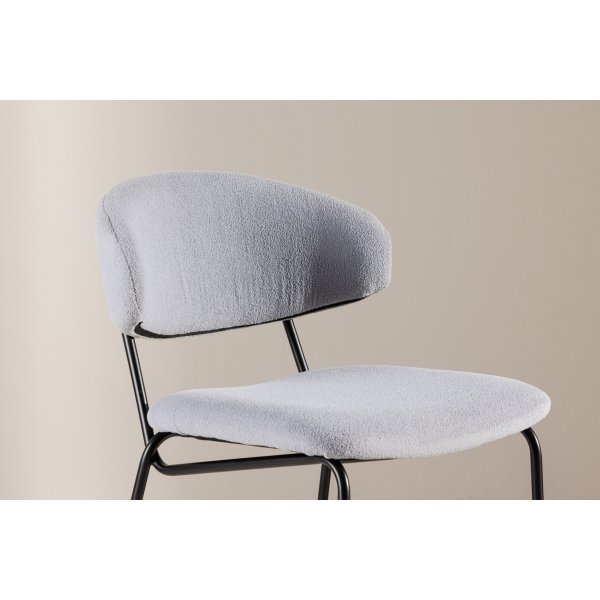 Chico ruokapöydän tuoli - Blue bouclé Chico ruokapöydän tuoli - Blue bouclé