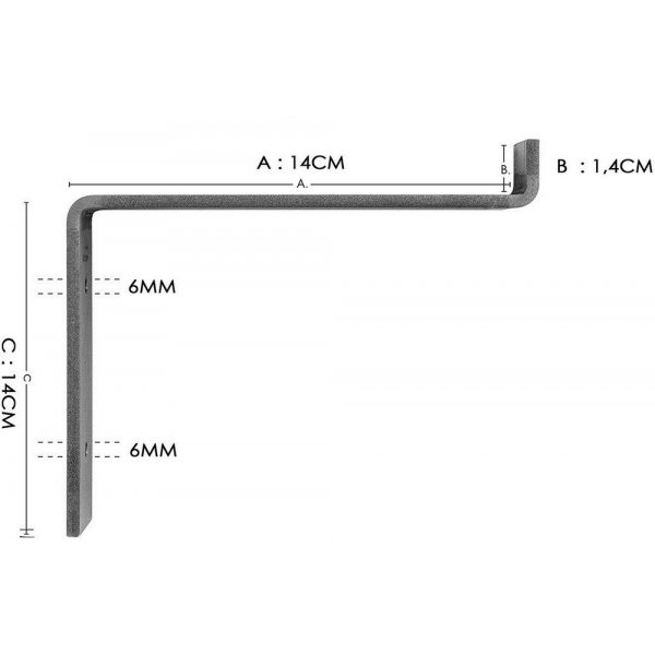 Lamba seinähylly 6 - Musta/pähkinä Lamba seinähylly 6 - Musta/pähkinä