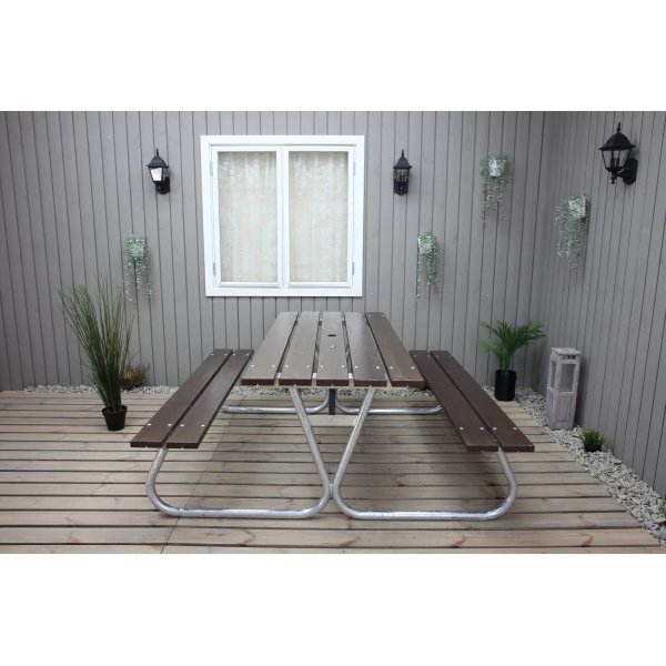 Vakaa penkkisetti ilman selkänojaa - ruskea Vakaa penkkisetti ilman selkänojaa - ruskea