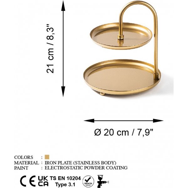 Kormen koristelautanen - kultaa Kormen koristelautanen - kultaa