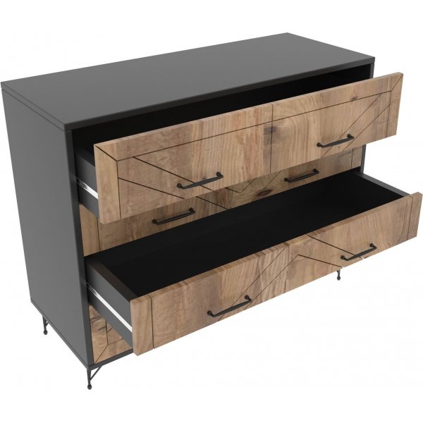 Mukava lipasto - antrasiitti/m�nty