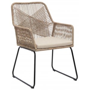 Vera ulkoruokailutuoli - Nojatuoli beige/hiekka Vera ulkoruokailutuoli - Nojatuoli beige/hiekka