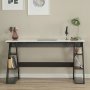 Lungo kirjoituspyt 140 x 60 cm - Antrasiitti/valkoinen