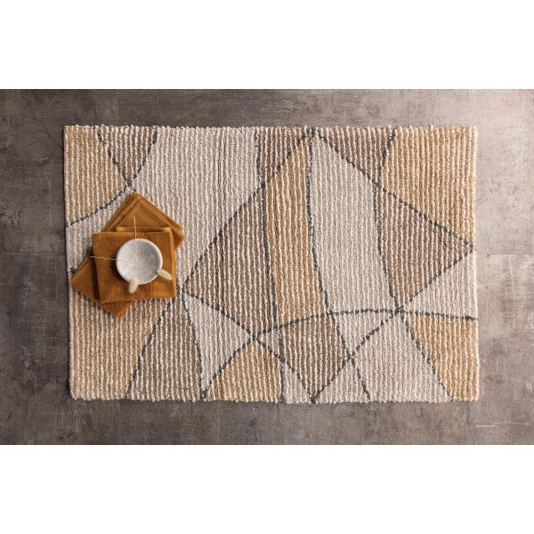 Loui-matto 60x90 cm - Harmaa/ruskea Loui-matto 60x90 cm - Harmaa/ruskea