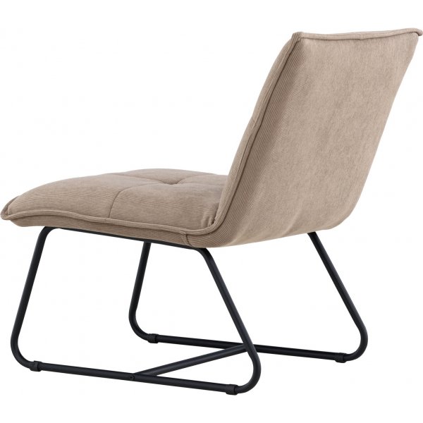 Madison lepotuoli - Ruskea vakosametti/musta Madison lepotuoli - Ruskea vakosametti/musta