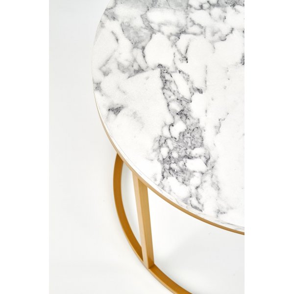 Sohvapytsetti, 2 kpl, 38/60 cm - Valkoinen marmorikuvio/kulta + Huonekalujen tekstiilien puhdistus