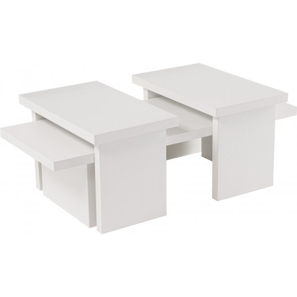 Sanctuary sohvapyt 110 x 45 cm - Valkoinen puu
