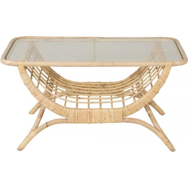 Moana sohvapöytä - Luonto/läpinäkyvä Moana sohvapöytä - Luonto/läpinäkyvä