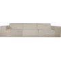 Modulaarinen sohva 310 cm beige samettia