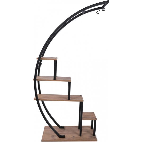 Puutarhan kasvihylly - mänty/musta Puutarhan kasvihylly - mänty/musta