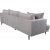 Hedlunda 3-istuttava sohva XL - beige vakosametti + Huonekalujen hoitosarja tekstiileille